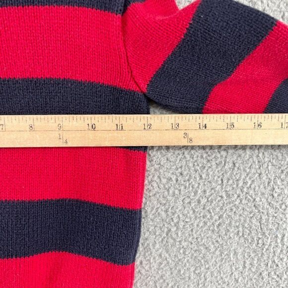 Ralph Lauren Striped Cotton Interlock Pullover Boys size 5 red navy blue stripe - Picture 10 of 12